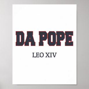 Affiche Drôle Cool Da Pape Chemise Dieu Béni Pape Leo Xiv 