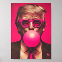 Drôle Cool Trump Bubble Gum Rose