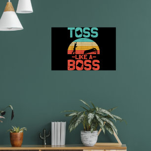 Affiche Drôle Cornhole Cadeau Cool Cornhole Jeu Comme Un P