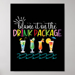 Affiche Drôle Croisière Été 2024 La Blâmer Sur Le Drink Pa