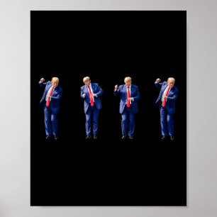 Affiche Drôle Danse Trump Dansant Comme Un Felon Vote Trum