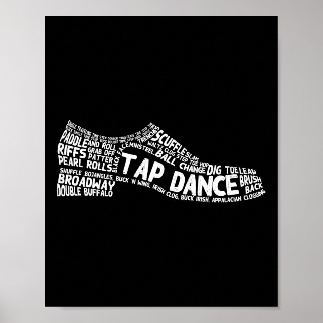 Affiche Drôle Danser Cadeau Chaussure Danser Mignonne Dans (Devant)