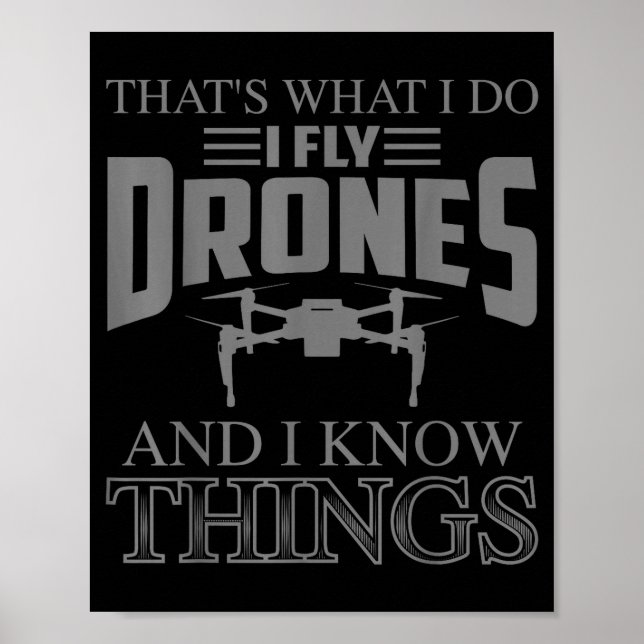 Affiche Drôle d'art de drone pour hommes femmes garçons co (Devant)