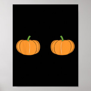 Affiche Drôle d'automne, juste ici pour les citrouilles co