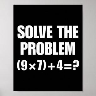 Affiche Drôle de 67 mème Pemdas Prof de maths élémentaire