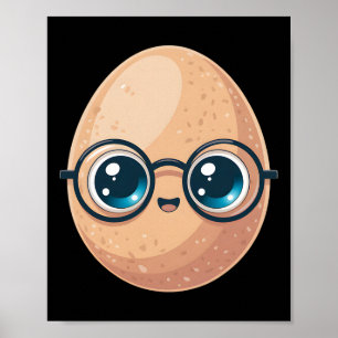 Affiche Drôle de bon oeuf professeur costume d'Halloween n