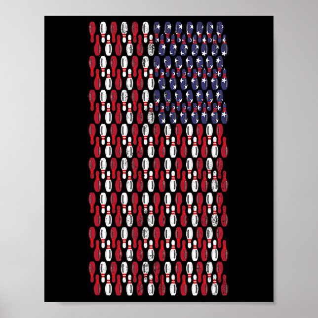 Affiche Drôle de Bowling Pin American (Devant)