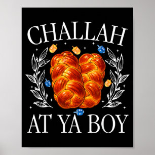 Affiche Drôle de Challah vintage à ton gars humour juif