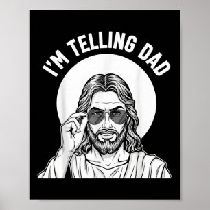 Affiche Drôle de chrétien je dis à papa béni & humour