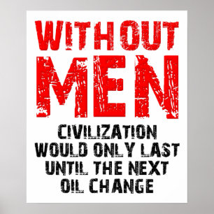Affiche drôle de Civilisation sans hommes