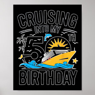 Affiche Drôle de Croisière Pour Mes 50 Ans En Méditerranée