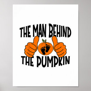 Affiche Drôle de culture d'une petite citrouille, l'homme