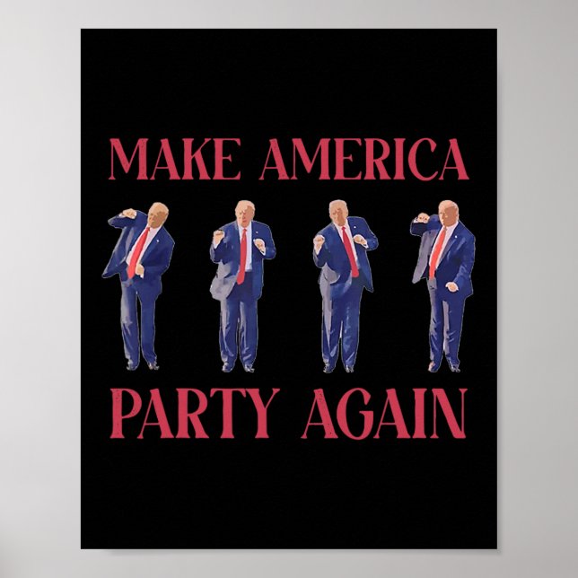 Affiche Drôle de danse de Trump  (Devant)