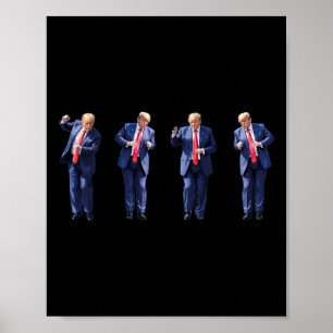 Affiche Drôle de danse de Trump Danse comme un criminel Vo