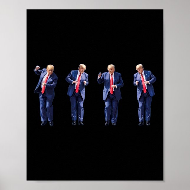 Affiche Drôle de danse de Trump Danse comme un criminel Vo (Devant)