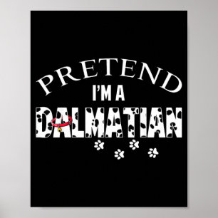 Affiche Drôle de déguisement d'amant de chien dalmatien Ha