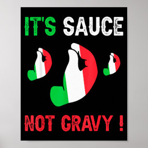 Affiche Drôle de dicton sur le thème italien C'est de la s