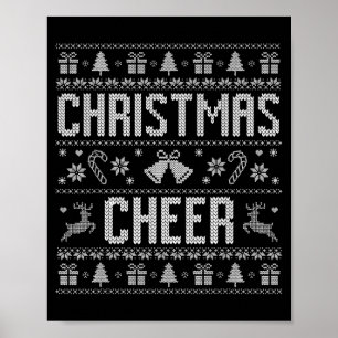Affiche Drôle de diffusion de Noël couples laids