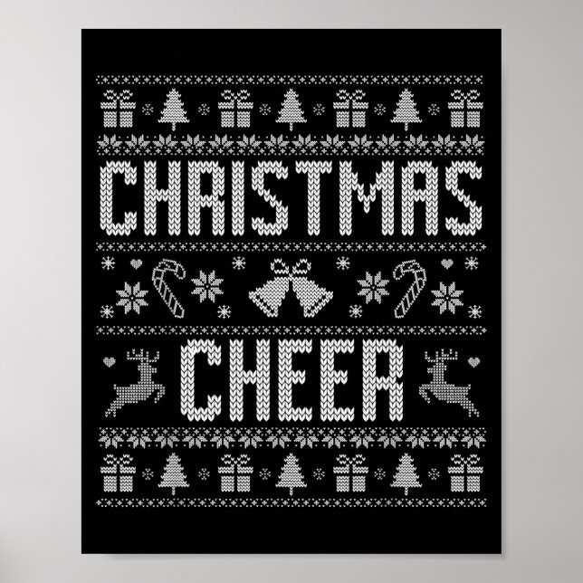 Affiche Drôle de diffusion de Noël couples laids (Devant)