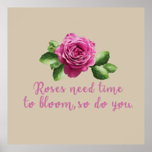 Affiche Drôle de dire sur les roses et l'amour