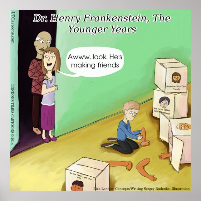 Affiche drôle de Dr Henry Frankenstein (Devant)