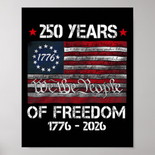Affiche Drôle de fête de l'indépendance du 4 juillet 1776-