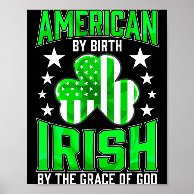 Affiche Drôle de fierté irlandaise St Patrick's Day vert c (Devant)
