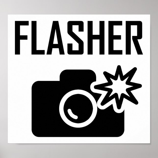 Affiche drôle de Flasher (Devant)