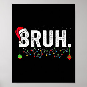 Affiche Drôle de frère joyeux Noël pyjama famille hommes m