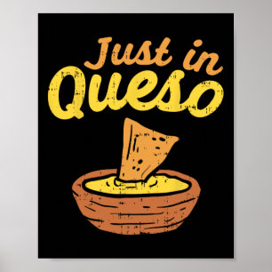 Affiche Drôle de fromage Queso Cinco De Mayo Nacho Mex