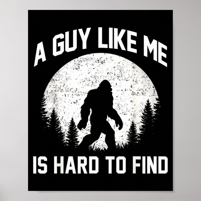 Affiche Drôle de gros pied rock Un gars comme moi est diff (Devant)
