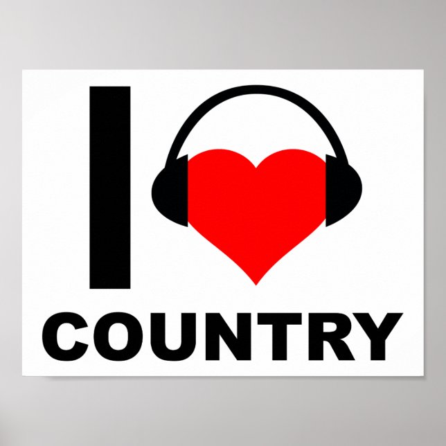 Affiche drôle de I Heart Country (Devant)