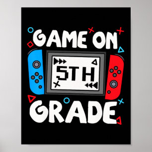 Affiche Drôle de jeu de gamer Game On 5e année Ck pour éco