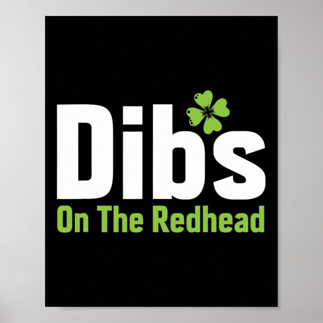 Affiche Drôle de jour de la Saint-Patrick irlandais Shamro (Devant)