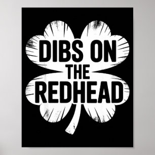Affiche Drôle de jour de la Saint-Patrick irlandais trèfle
