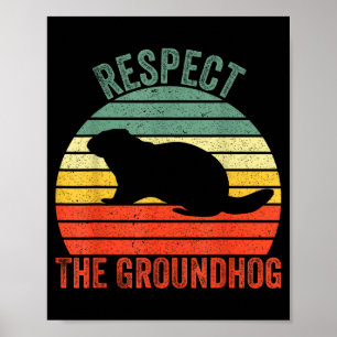 Affiche Drôle de marmotte respecte la marmotte