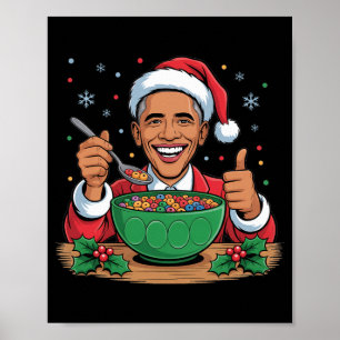 Affiche Drôle de Noël 2026 Oma 2028 Père Noël Patriote