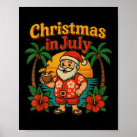 Drôle de Noël en juillet Santa Bea d'été patriotiq