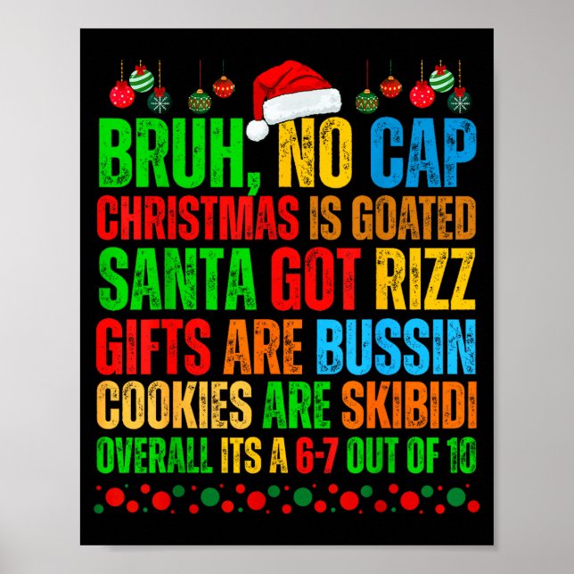 Affiche Drôle de Noël Génération Alpha Gen A Argot Noël (Devant)