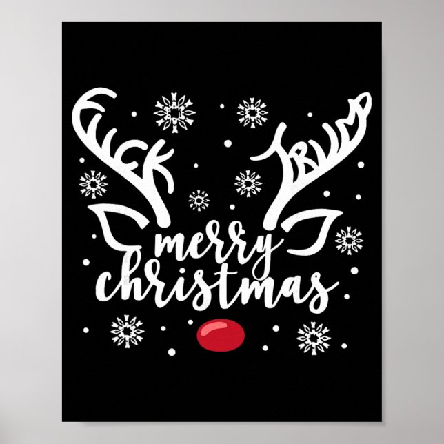 Affiche Drôle de Noël Message Caché Subtil Joyeux Noël R (Devant)