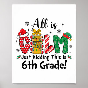 Affiche Drôle de Noël Tout est calme, je plaisante, c'est 