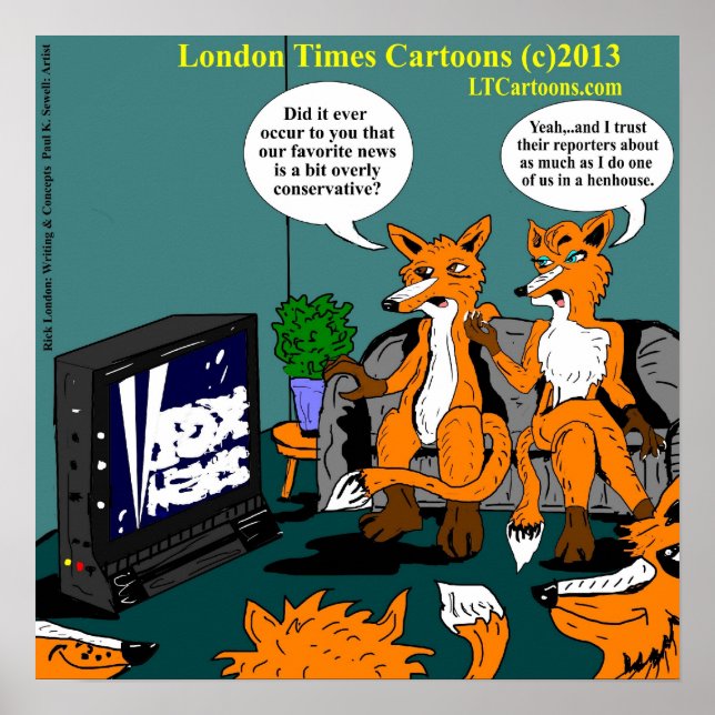 Affiche drôle de nouvelles conservatrices (Devant)