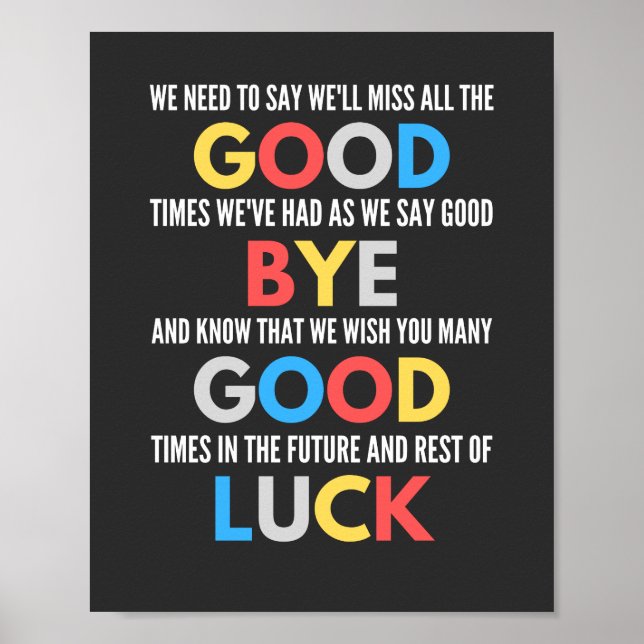 Affiche Drôle de partir Adieu (Devant)