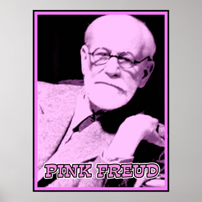 Affiche drôle de Pink Freud Signe Impression (Devant)