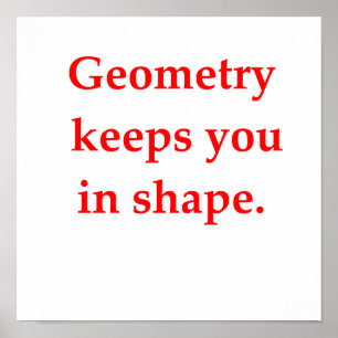 Affiche drôle de plaisanterie mathématique