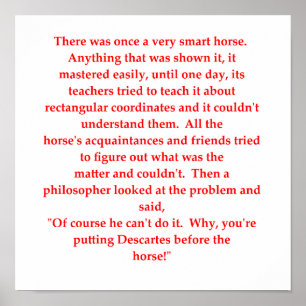 Affiche drôle de plaisanterie mathématique