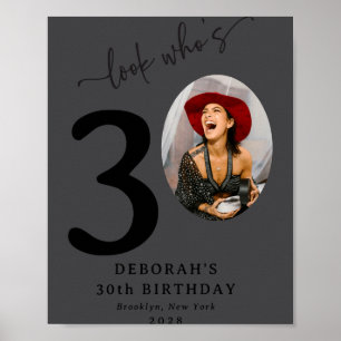 Affiche Drôle de regard qui a 30 ans 30e anniversaire styl