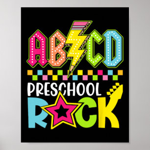 Affiche Drôle de retour à l'école éclair école maternelle