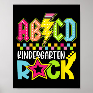 Affiche Drôle de retour à l'école éclair maternelle R