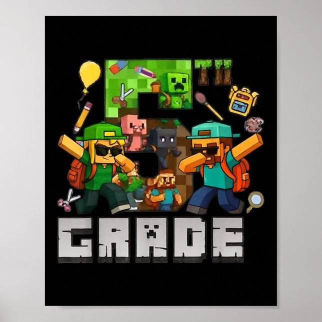 Affiche Drôle De Retour À L'École Tee Joueurs De 5E Année  (Devant)